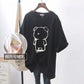 Nursing Tops, Summer Mid-Length Short-Sleeved Side-Opening T-Shirts, Simple and Versatile Nursing Clothes, Summer Clothes for Hot Moms When Going Out