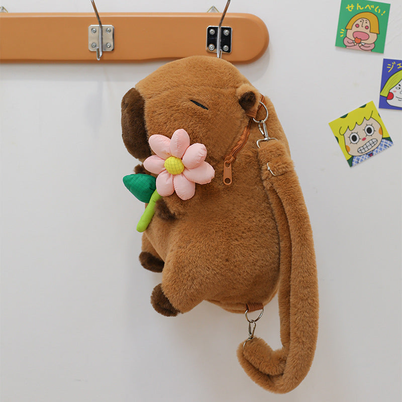 Wholesale Capybara Capybara Backpack Plush Toy Doll Backpack for Girls Birthday Gifts