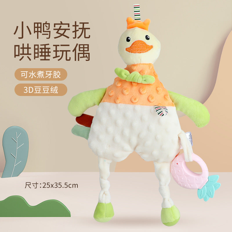 Baby Washable Sleeping Doll Baby Soothing Towel Doll with Teeth Gum Locomable Toy for Boys and Girls