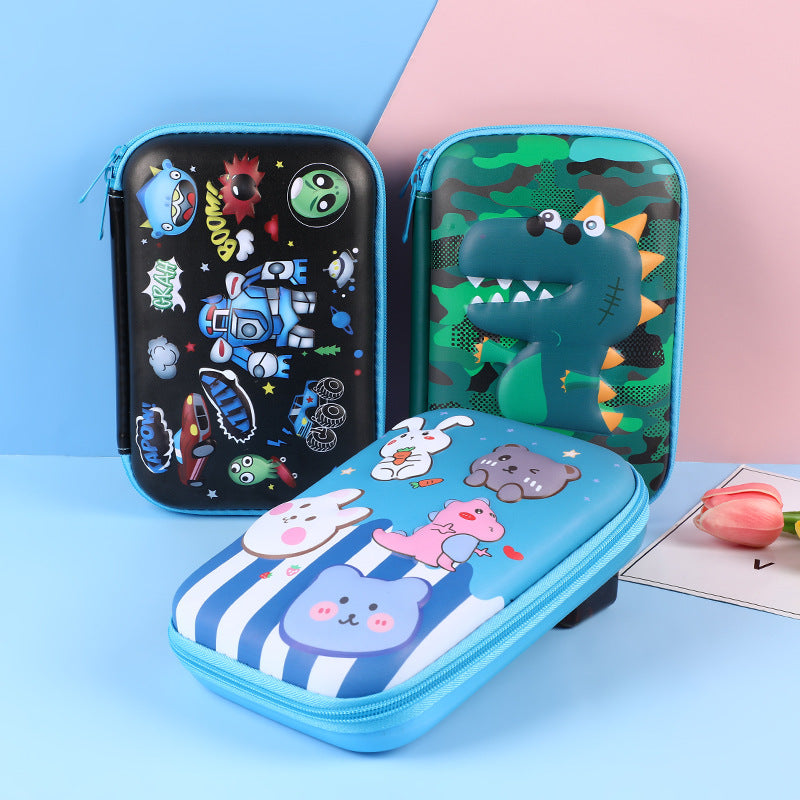 Eva Pencil Box 3D Stereo Large-Capacity Kidsren's Pencil Bag Multi-Functional Student Stationery Popular Pencil Box Waterproof