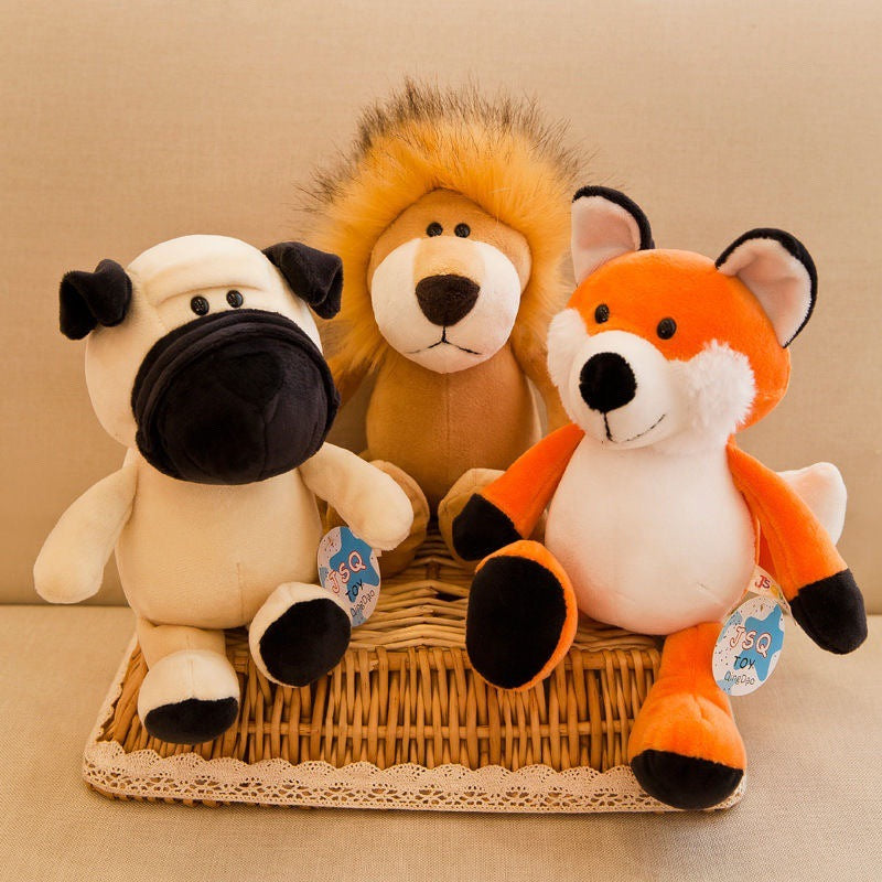 Forest Animal Tiger Doll Lion Elephant Monkey Giraffe Live Jungle Doll Plush Toy Kidsren's Gift