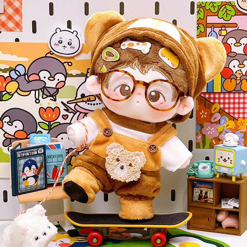 Dropshipping 20cm Baby Clothes Cotton Doll Clothes Cute Pajamas Set Original Antique Han Dynasty Doll Dress up