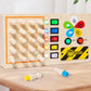 Children's Montessori Early Education Simulation Driving Steering Wheel Digital Switch Light Sound Busy Board Science and Education Aids Educational Toys