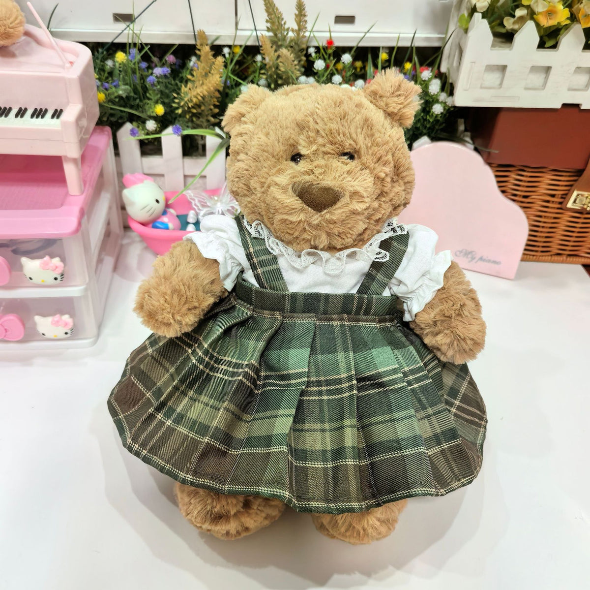 {Only Baby Clothes}25Cm Barcelona Bear Sweatshirt Toy Bear Clothes Skirt Bear Replacement Can Be Sent with Samples and Pictures