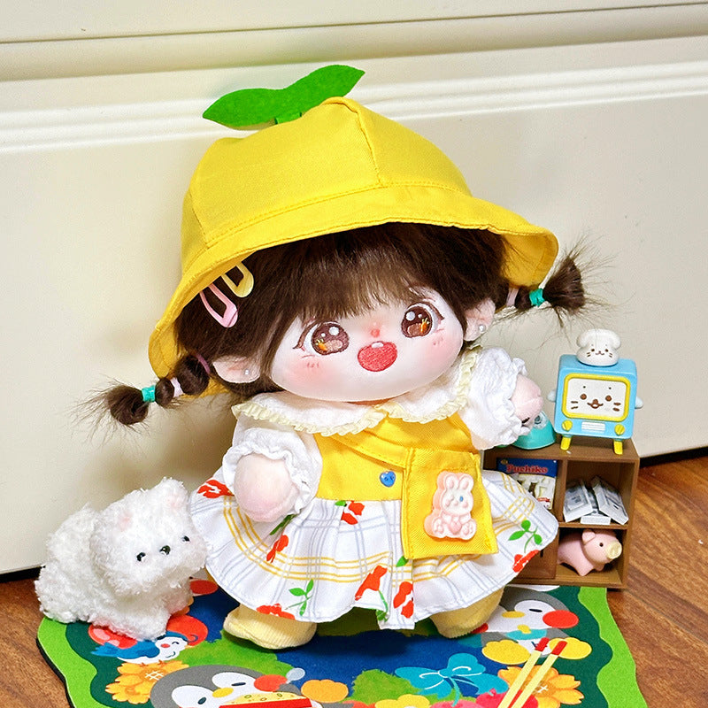 Dropshipping 20cm Baby Clothes Cotton Doll Clothes Cute Pajamas Set Original Antique Han Dynasty Doll Dress up