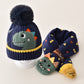 Children's Hat Boy's Winter Baby's Wool Hat Ear Protection Boy's Scarf suit Girl's Baby Toddler Autumn and Winter