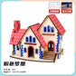Wooden Reasons Children's Girls Assembled Handmade Ornaments diy Assembled Cabin Model Building Blocks Head Small House Puzzle