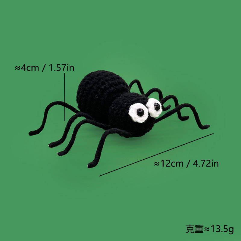 Cross-Border Amazon Handmade Knitted Doll Halloween Gift Ghost Little Devil Grim Reaper Emotional Plush Toy Wholesale