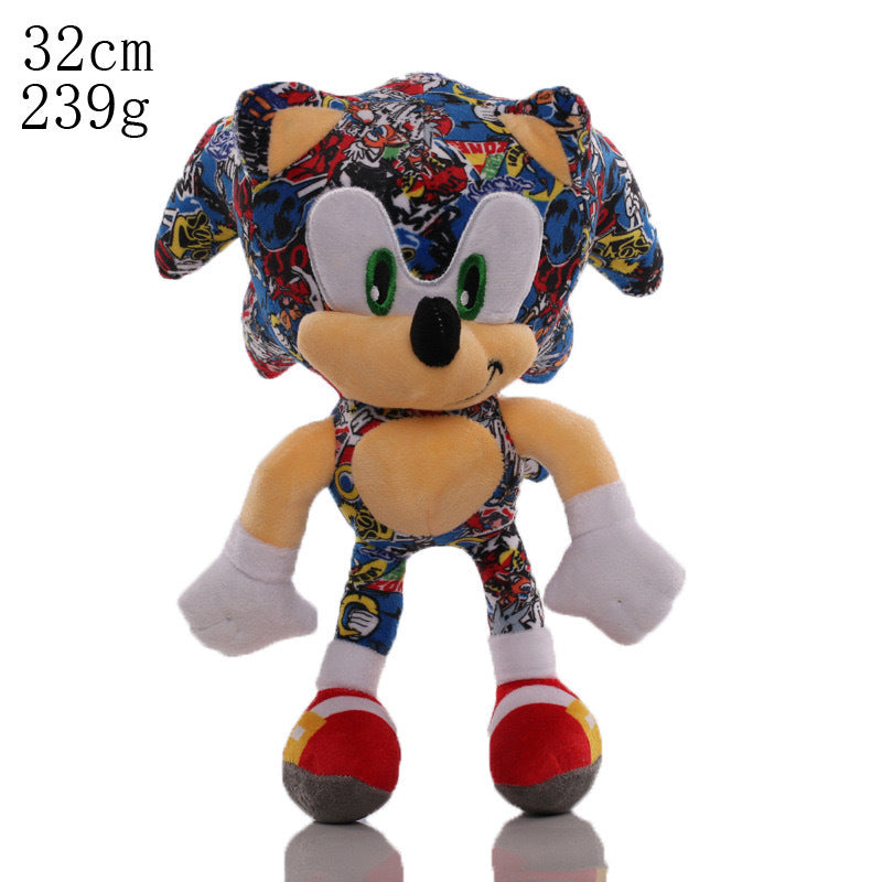 New Big Head Sonic Mouse Sonic Super Sonic Plush Toy Tarsnak Hedgehog Doll Children
