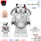 Flame X-01 Mecha Third-Party Radiation Warrior Building Block Figure Cross-Border Goods Bagged for Boys Compatible with Lego