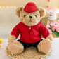 Police Bear Doll Traffic Police Bear Doll Uniform Fire Suit Teddy Bear Plush Toy Internet Red Bear Doll