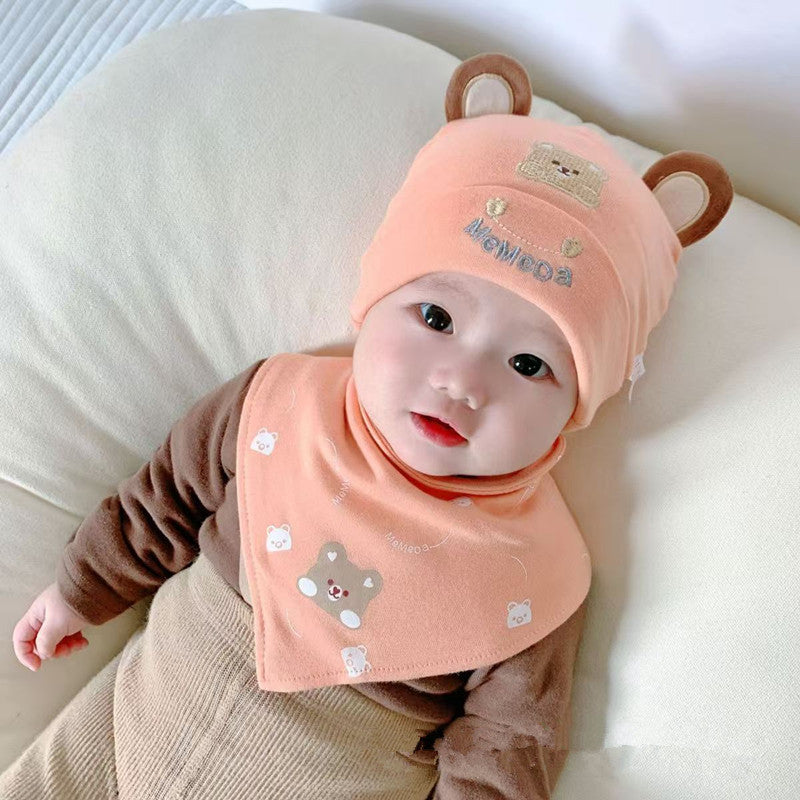 Baby Hat Spring and Autumn Pure Cotton Newborn Baby Spring and Autumn Hat Newborn Baby Boys and Girls Cute Spring Fetal Hat