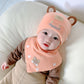 Katu Bear Infant Hat Spring & Fall 3-6-12 Months Male and Female Baby Pullover Hat Cotton 100-Day Sleeping Hat