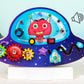 Children's Montessori Early Education Simulation Driving Steering Wheel Digital Switch Light Sound Busy Board Science and Education Aids Educational Toys