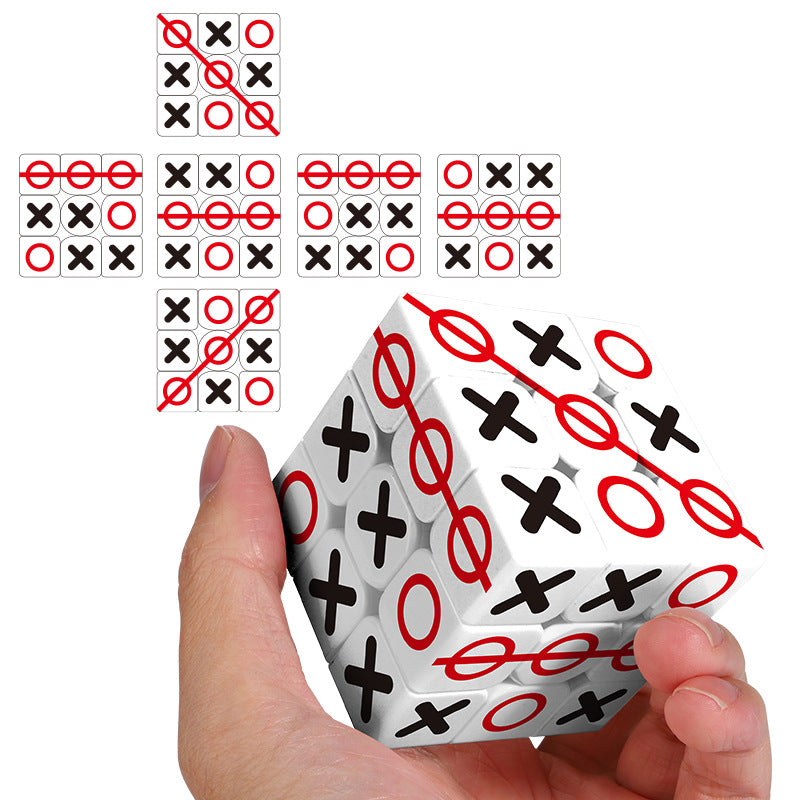 Cross-Border Uv Printed Personalized 3X3 Cube Square Network 3X3 Arrow 3X3 Tic-Tac-Toe Cube Wholesale