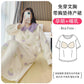 Lunar Clothing Spring and Autumn Air Cotton Thick Postpartum Breastfeeding dress Doll Collar Pregnant Women Pajamas for Outer Wear