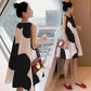 Maternity dress Korean Style plus size Women's dress Summer Loose chubby girl Sleeveless Midi dress Women