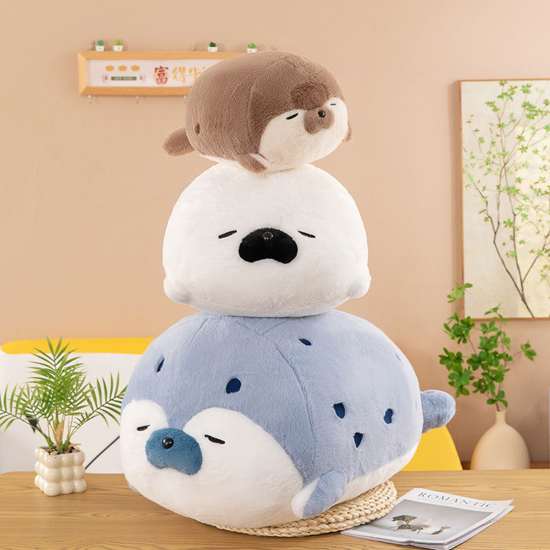 Cute Soft Lie-prone Animal Seal Lie-prone Pillow Plush Toy Doll Seal Doll Children Muppet Doll