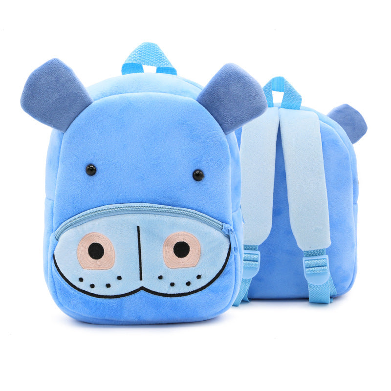 Cute Cartoon Animal Children's Backpack Stall Supply Backpack Kindergarten Plush Backpack Children's Bag Orderable Printing