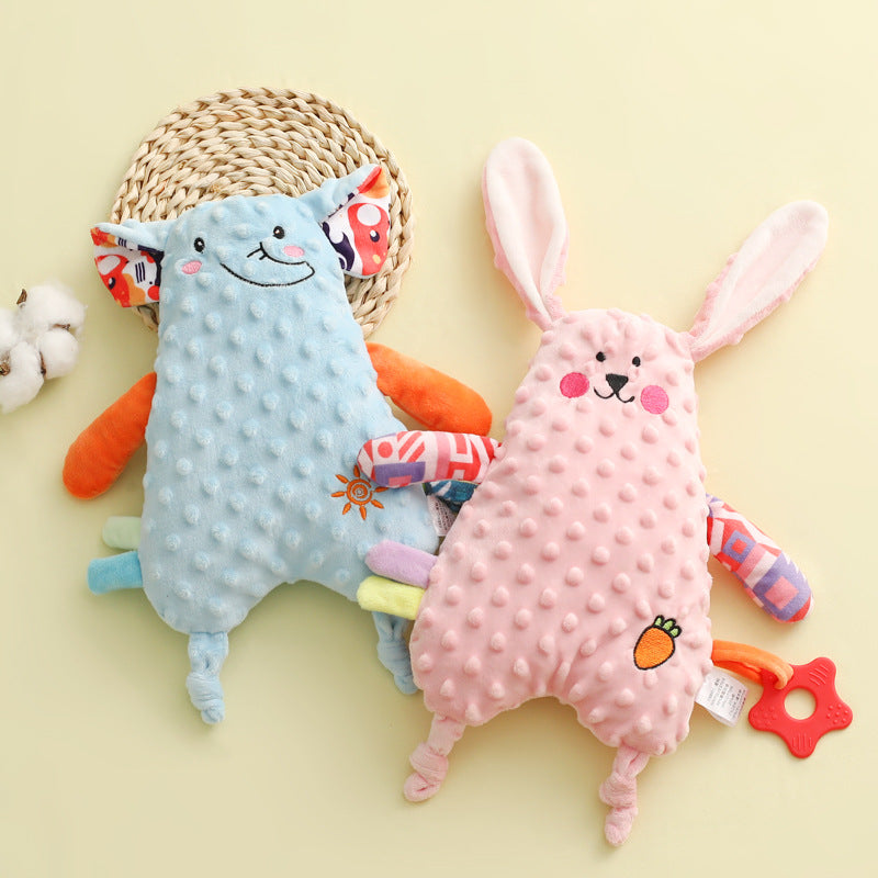 Baby Washable Sleeping Doll Baby Soothing Towel Doll with Teeth Gum Locomable Toy for Boys and Girls