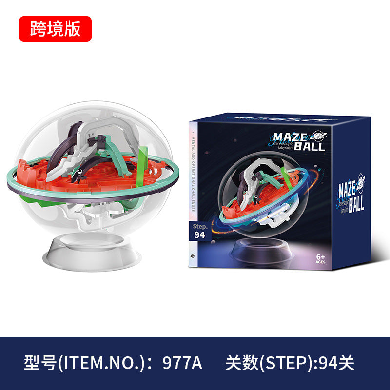 Cross-Border 3D Stereo Rubik's Cube Maze Walking Ball Toy Kidsren's Educational Play to Develop Concentration Balance Ball Maze Ball