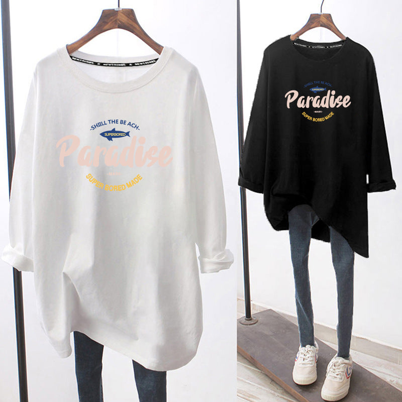 Breastfeeding Top Hot Mom Autumn and Winter Fashion Long Sleeve T-Shirt Base Shirt plus size Women's Breastfeeding Period Clothes Spring Clothes
