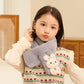 Children's Christmas Autumn and Winter Scarf Plush Warm Cute Cartoon Red New Year Festival Imitation Rabbit Fur Parent-Child Scarf
