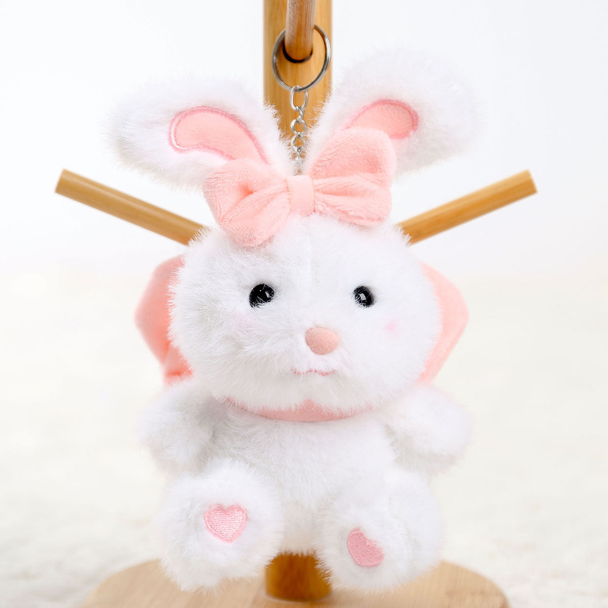 Bow Bear Doll Pendant Keychain Backpack Small Doll Jewelry Plush Toy Wholesale Girl Doll