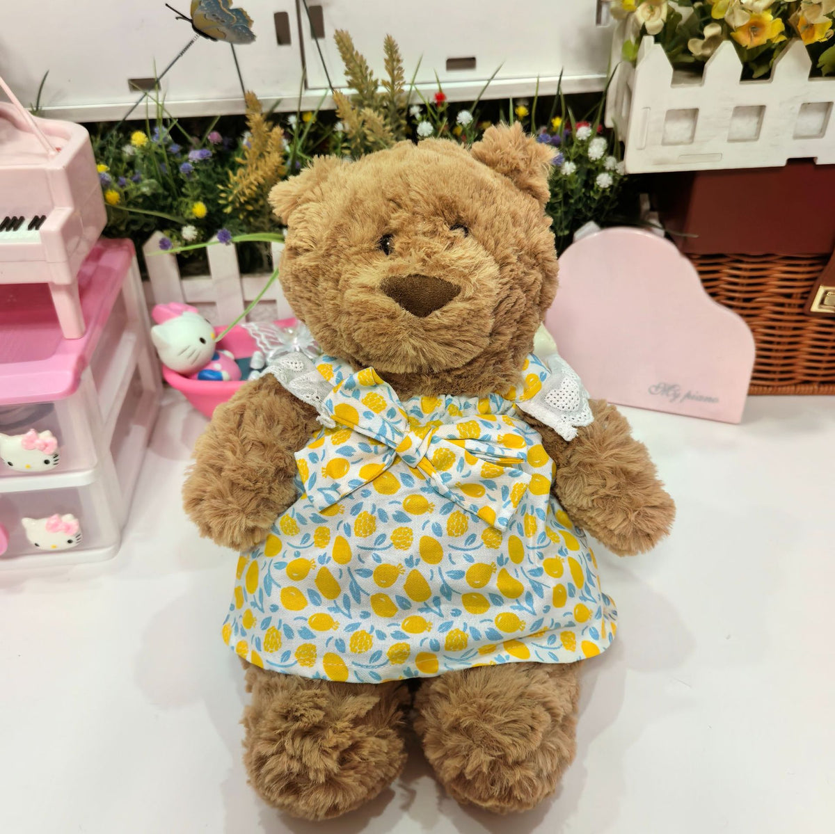 {Only Baby Clothes}25Cm Barcelona Bear Sweatshirt Toy Bear Clothes Skirt Bear Replacement Can Be Sent with Samples and Pictures