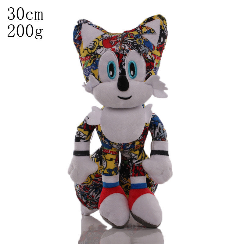 New Big Head Sonic Mouse Sonic Super Sonic Plush Toy Tarsnak Hedgehog Doll Children