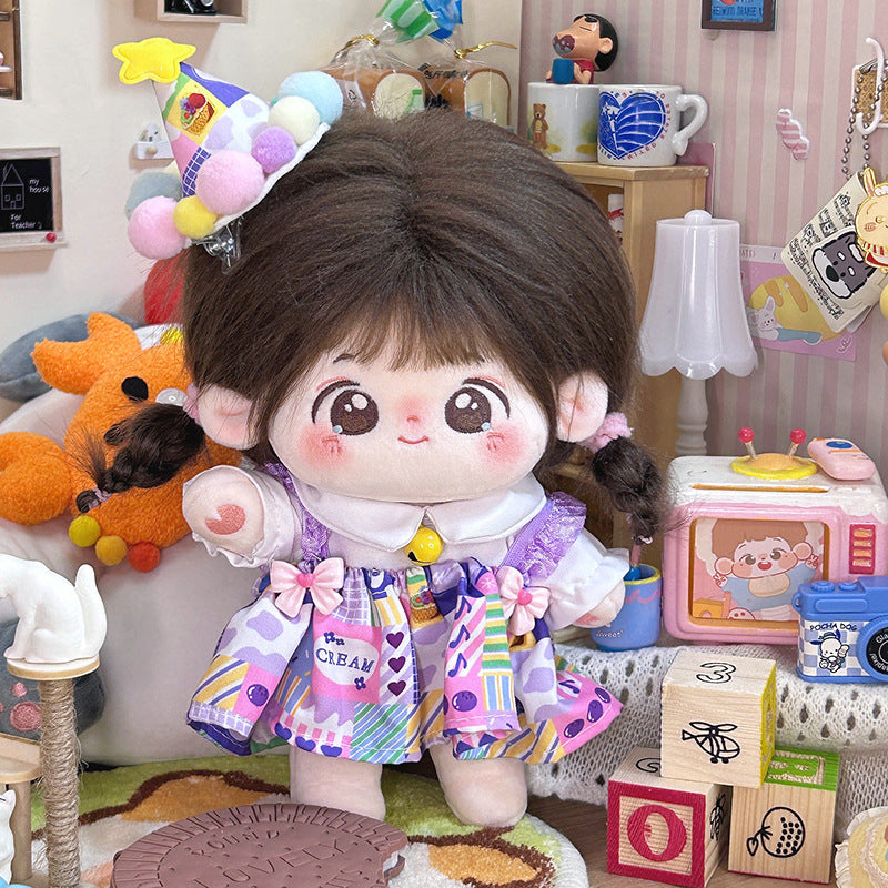 Dropshipping 20cm Baby Clothes Cotton Doll Clothes Cute Pajamas Set Original Antique Han Dynasty Doll Dress up