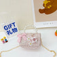 New Korean Fashion Woolen Cotton Linen Women's Children's Bow Pearl Handbag Handbag Women's Bag