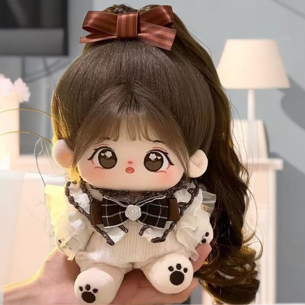 Small Halo Cotton Doll Doll 20cm Non-Attribute in stock Girl Baby Children's Gift Plush Toy Baby Clothes Women