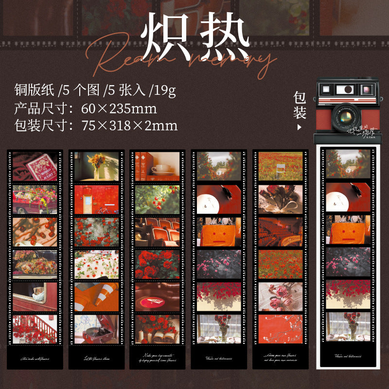 A Dream in Memory Film Film Stickers Retro Old Film Film Strips Handbook Collage Basics