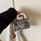 Mini Daffy Bag Girl's Princess Bag 25 Fashionable Ins Style Internet Celebrity High-end Sequins Fashion Lipstick Matching Bag