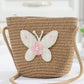 Cross-border New Children's Bag Spring and Summer New Children's Crossbody Bag Handmade Straw Satchel Travel Mini Coin Purse