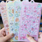 High-Quality Second-Generation Cartoon 3D Relief Hollow Stickers Cute Reward 3D Stickers Wholesale