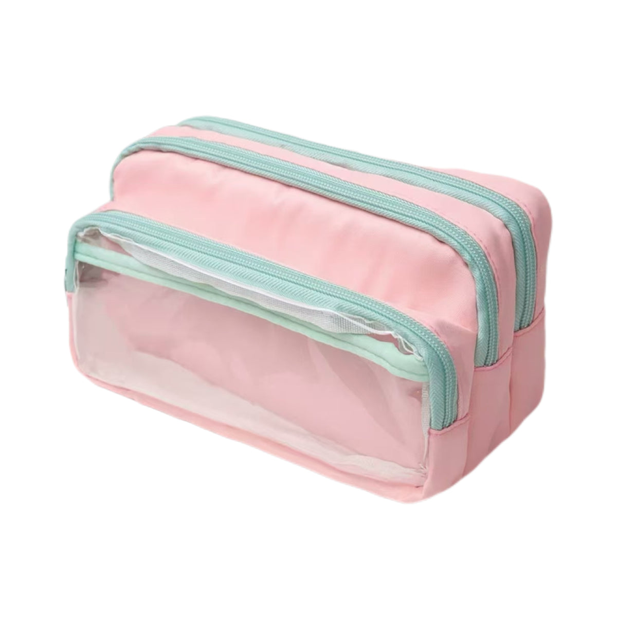 Large and Small Color Matching O00 Pencil Bag Transparent Large Capacity Stationery Bag Creative Multifunctional Stationery Bag Ins Japanese Style High Value