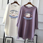 Pregnant Women's Autumn Cotton Top Mid-length Long-sleeved Loose Korean Fashion Trendy Mom's Pregnancy T-shirt Winter Base Shirt