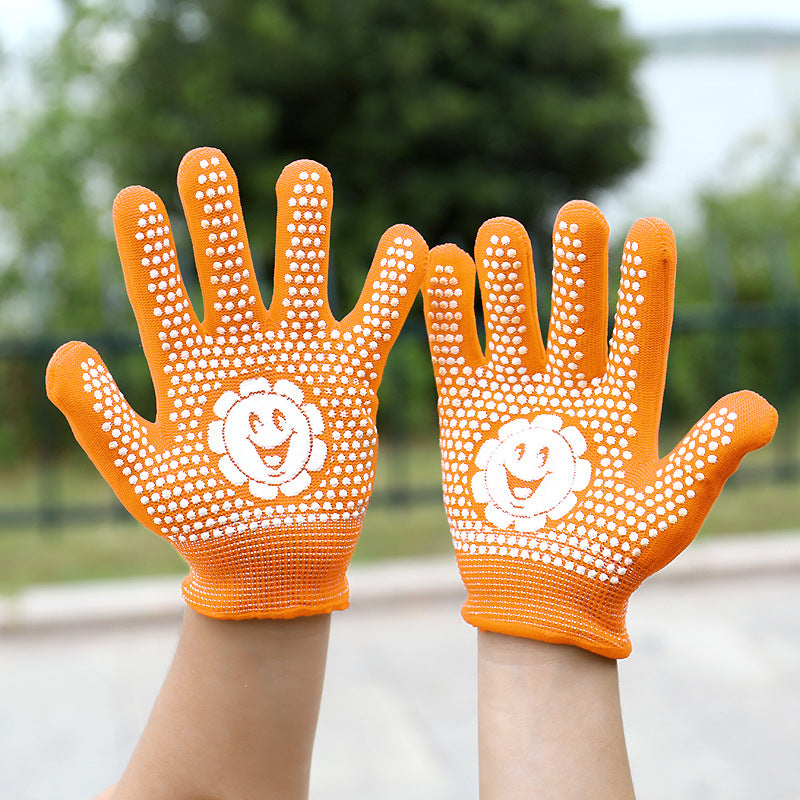 Children's Labor Protection Gloves for Students, Suitable for Hiking, Cycling, Tug-Of-War, Non-Slip, Thin, for Kindergarten Performances, Carpentry, Custom Design and Logo Printing