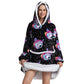 Composite Thermal Clothing Tv Blanket, Extra Long and Thick, Home Wear, Outdoor Mid-Length Pajamas, Flannel, Can Be Worn Outside, Couple Style