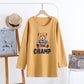 Pregnant Women's Postpartum Breastfeeding Jacket Outer Wear Moon Clothes Long Sleeve Thin T-Shirt Hot Mom's Spring and Autumn Clothes for Breastfeeding Period