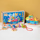 Beaded Balance Building Blocks Animal Traffic Fruits and Vegetables Rope Stacked High Children's Educational Early Education Wooden Toys