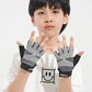 Children's Half Finger Gloves Summer Thin Sweat Absorbing Breathable Outdoor Riding Skateboard Fitness Roller Skating Non-slip Gloves