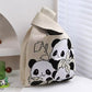 Panda New Knitted Bag Women's Handbag Wide Hand Gift Back Gift Bag Cute Panda Knitted Bag Hand Gift