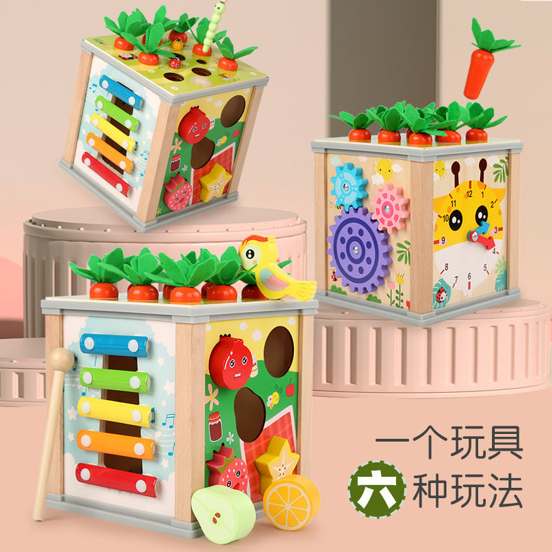 Children's Educational Bead Toys Kindergarten Students Early Education Matching Montessori Teaching Aids Shape Cognitive Beaded Treasure Box