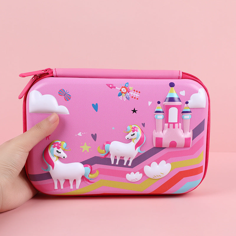 Eva Pencil Box 3D Stereo Large-Capacity Kidsren's Pencil Bag Multi-Functional Student Stationery Popular Pencil Box Waterproof