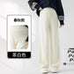 Lamb Fleece Pregnant Women's Pants Autumn and Winter fleece-lined Outer Wear Loose Dipping Wide-leg Pants New Non-abdominal Glutinous Rice Pants