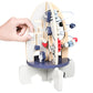 New Children's Wooden Space Rocket Multi-Functional Educational Early Education Around Beads Montessori Toys Customized
