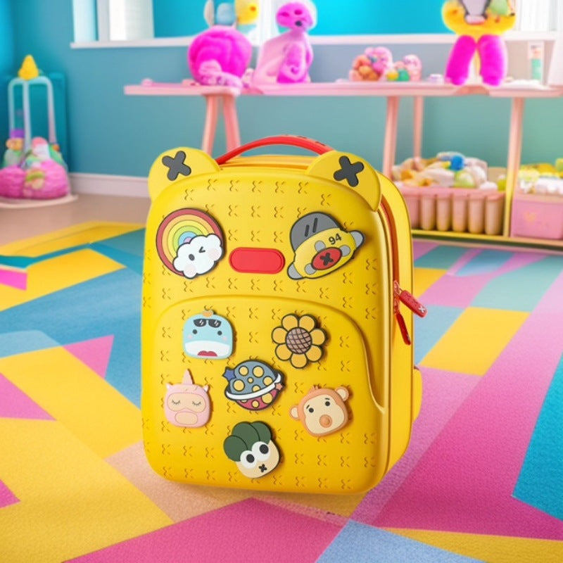 Childlike and Cute Children's Backpacks for Outdoor Activities, Travel, School, Men's and Women's Schoolbags, Kindergarten Cartoon Backpacks